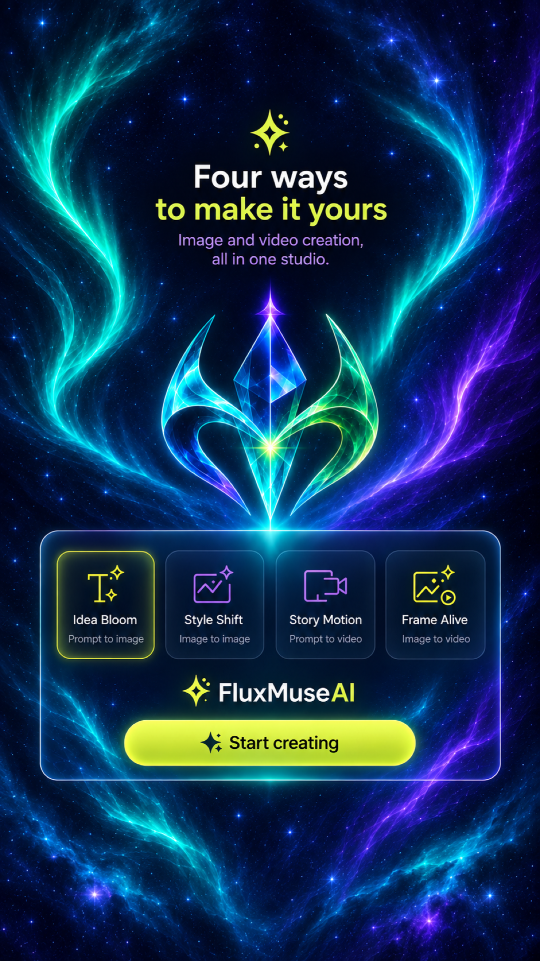 FluxMuse AI - Four ways to make it yours