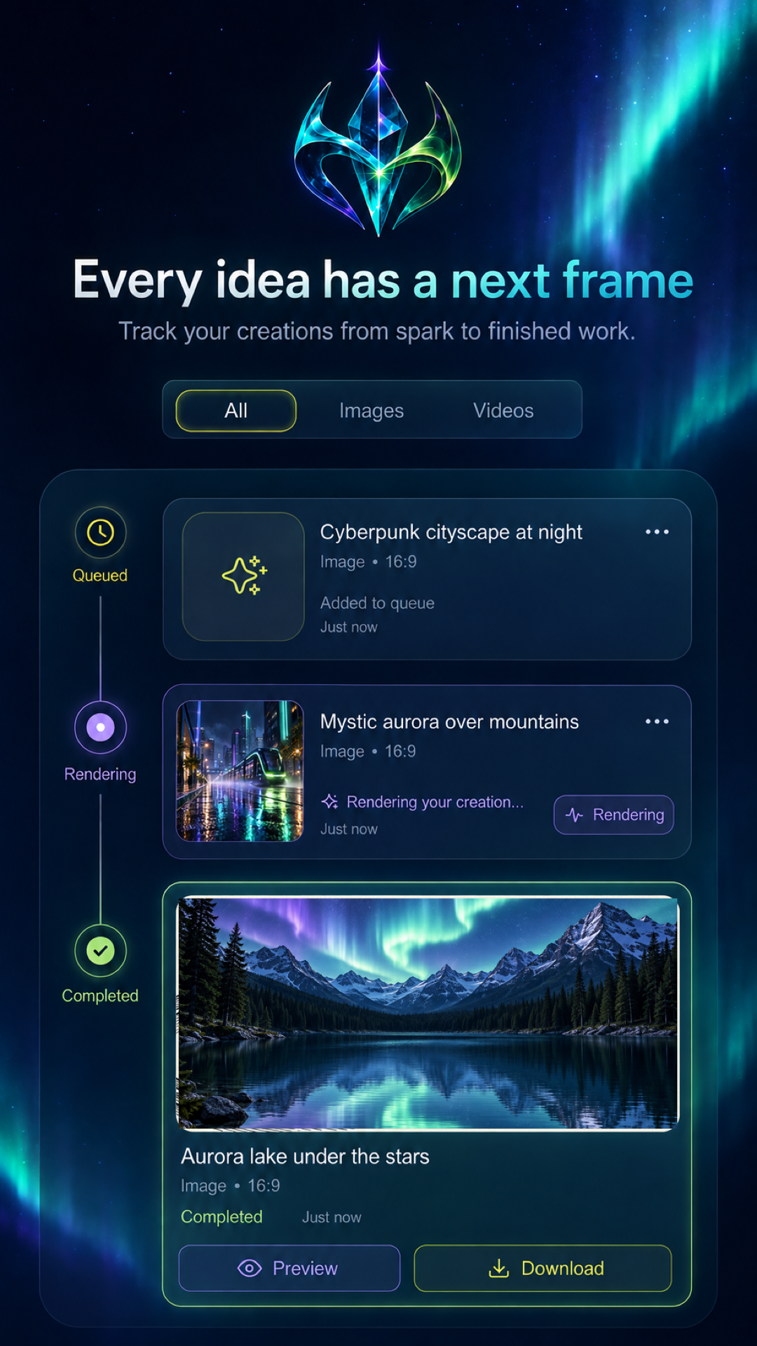FluxMuse AI - Every idea has a next frame pipeline